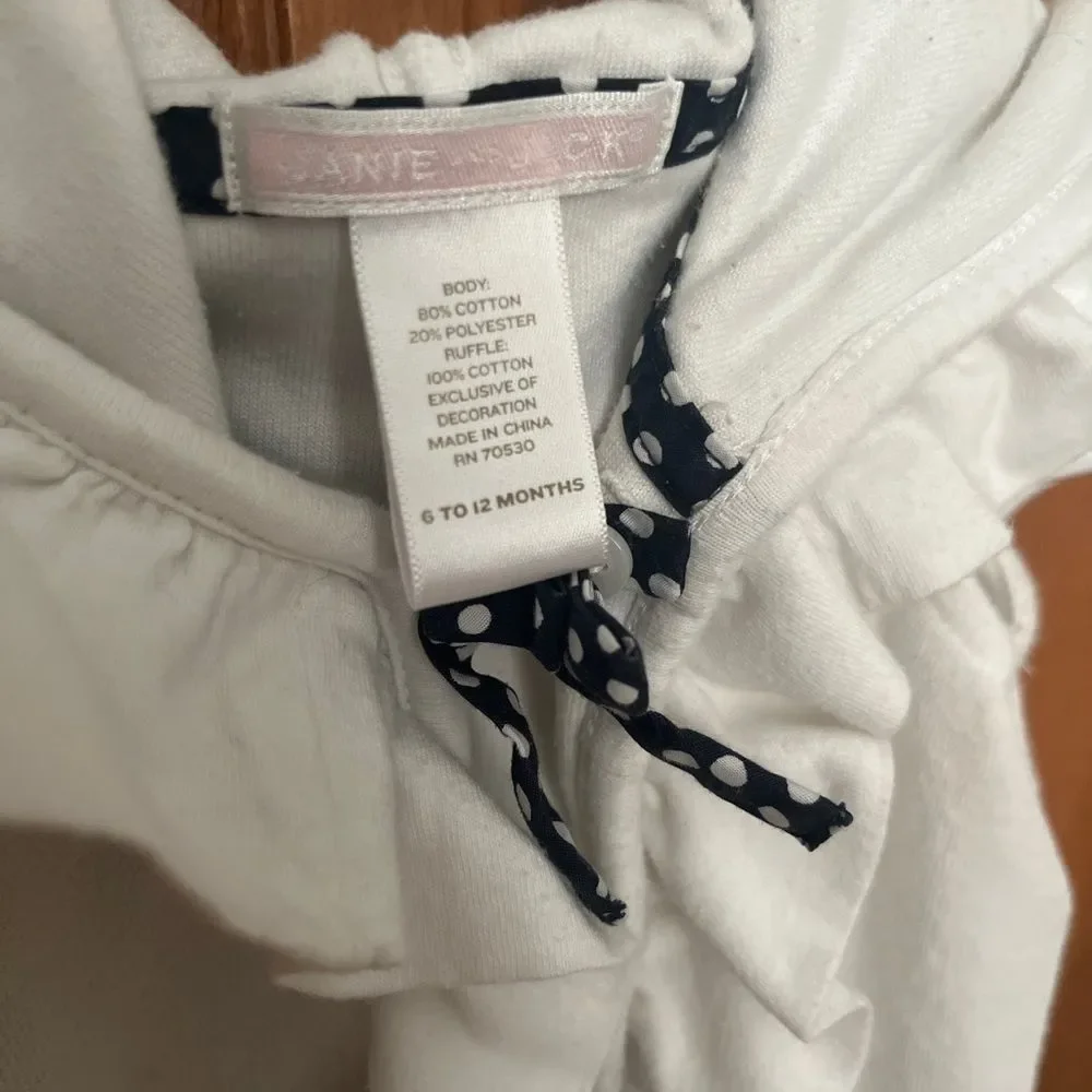 Janie and Jack, White Terry Swim Coverup, Size 6-12 Months